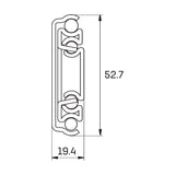 115kg Heavy Duty Drawer Slides Line Drawing