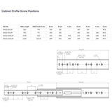 115kg Heavy Duty Drawer Slides Line Drawing 2