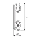 Interslide Extra Heavy Duty Slides  Non Locking Universal Line Drawing